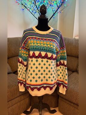 ✨✨Multicoloured Classic Britches Hand Knit Sweater ✨✨